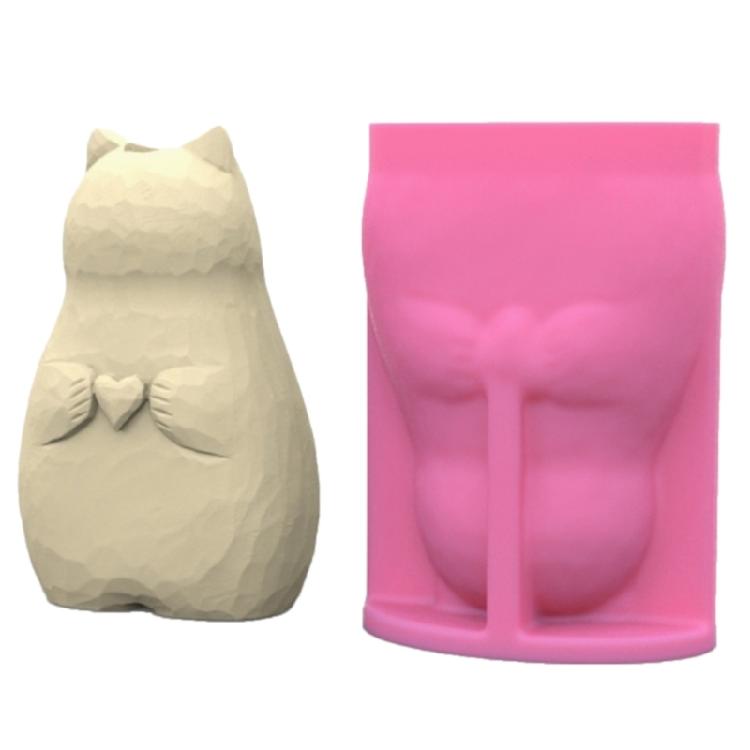 Animal Vase Silicones Molds Clay Mould Cats Succulents Flower Pots Resins Molds