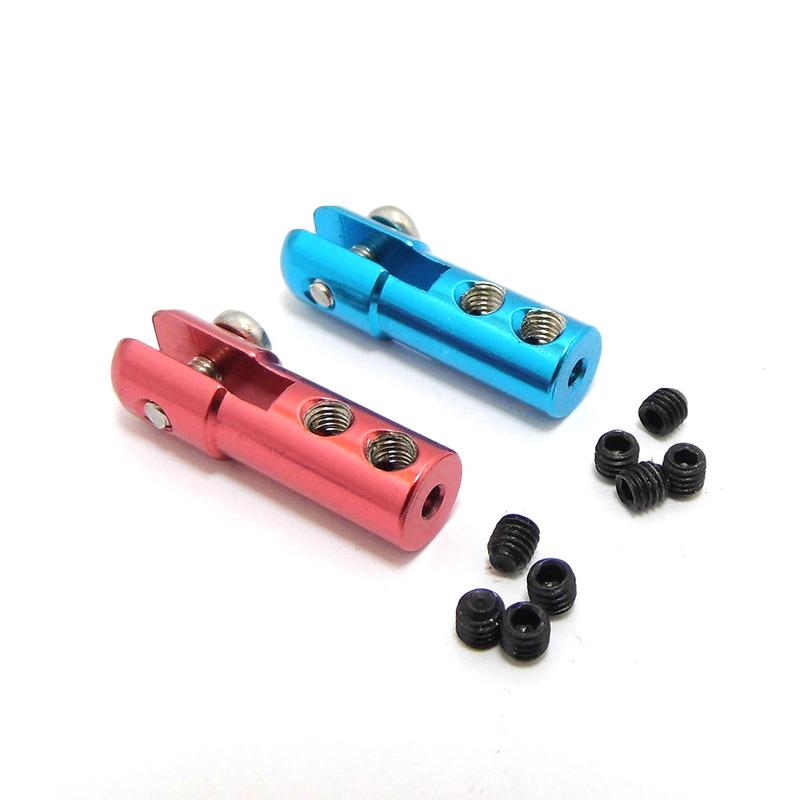 10PCS Metal Servo Arm Linkage Tie Rod End Clevis Steering Rudder Joint Coupler for RC Boat Airplane Equipment Box
