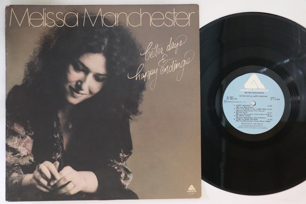 LP Record MELISSA MANCHESTER - Better Days & Happy Endings AL4067 ARISTA 1976 Japan Pop Used