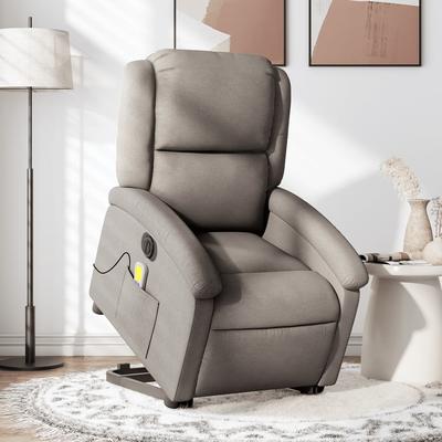 Vidaxl Lift-Up Massage Chair, Electric, Reclining, Color Taupe