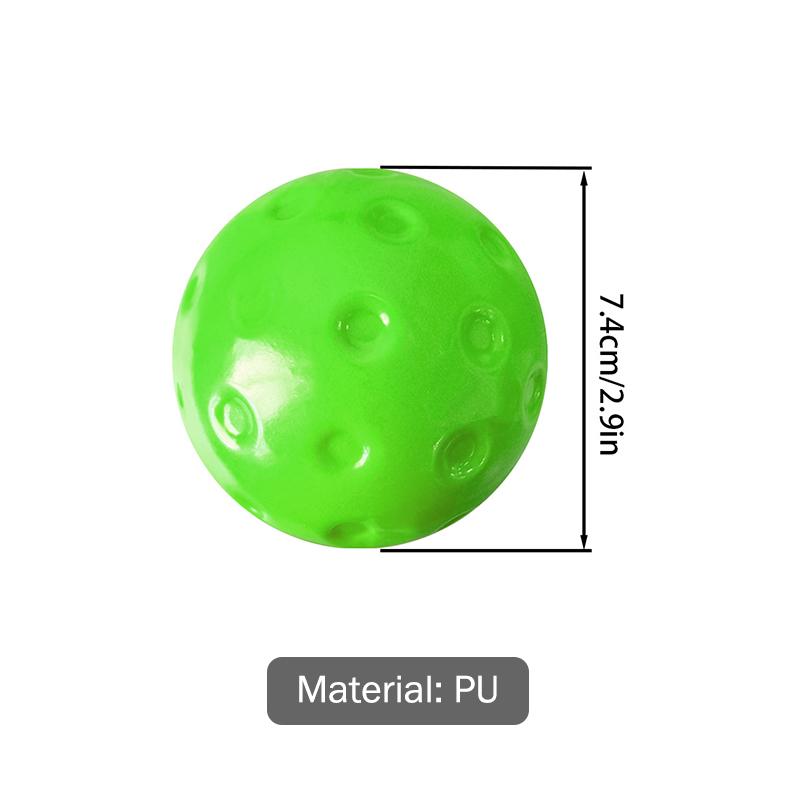1/3Pcs Silent Pickleball Indoor Entertainment Silent Practice Ball Pu Foam High Bounce Resistance Not Disturbing People