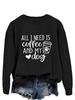 ALL I NEED Loose-Fit Round Neck Pullover Hoodie