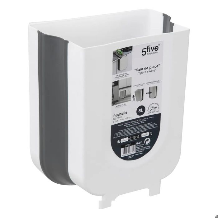 Poubelle de cuisine retractable 8 L