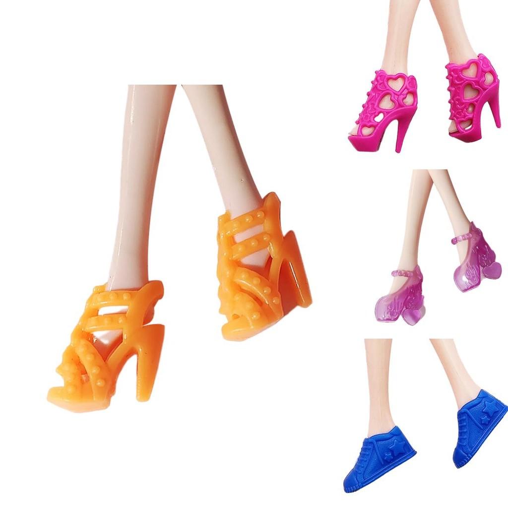 30cm Lele Doll High Heel Shoes Black Sandals Girls Role Play Toy Accessories