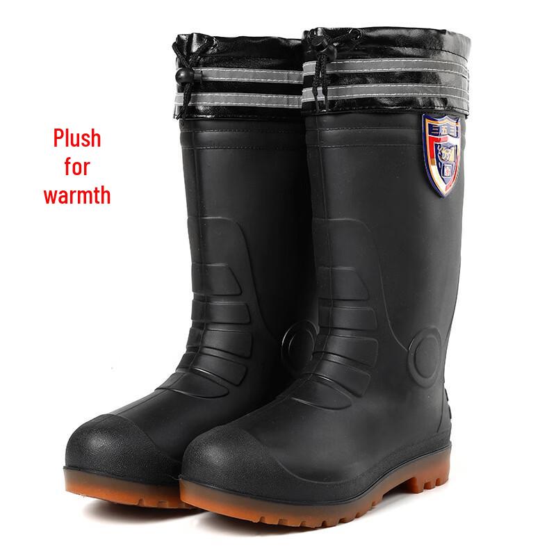 Men s Industrial Winter High-Top Reflective Rain Boots 41