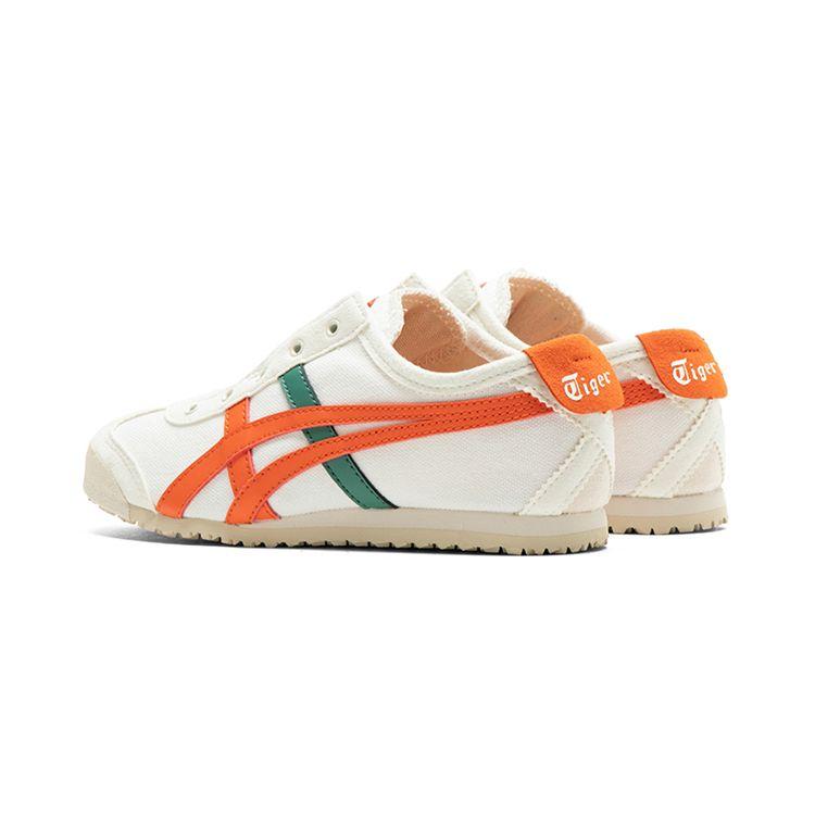 Onitsuka Tiger Mexico 66 Slip-On Retro Non-Slip Durable Low-Top Running Shoes Kids sneaker White Orange 1184A085-102