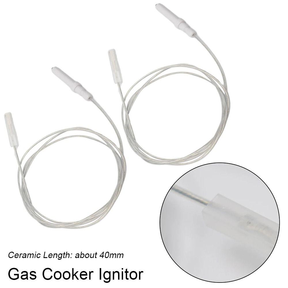 1/2/4Pcs New 40mm Gas Cooker Ignitor 45cm Length Ceramic Pin Electrode Spark Plug Ignition Wire Gas Cooker Range Accessories
