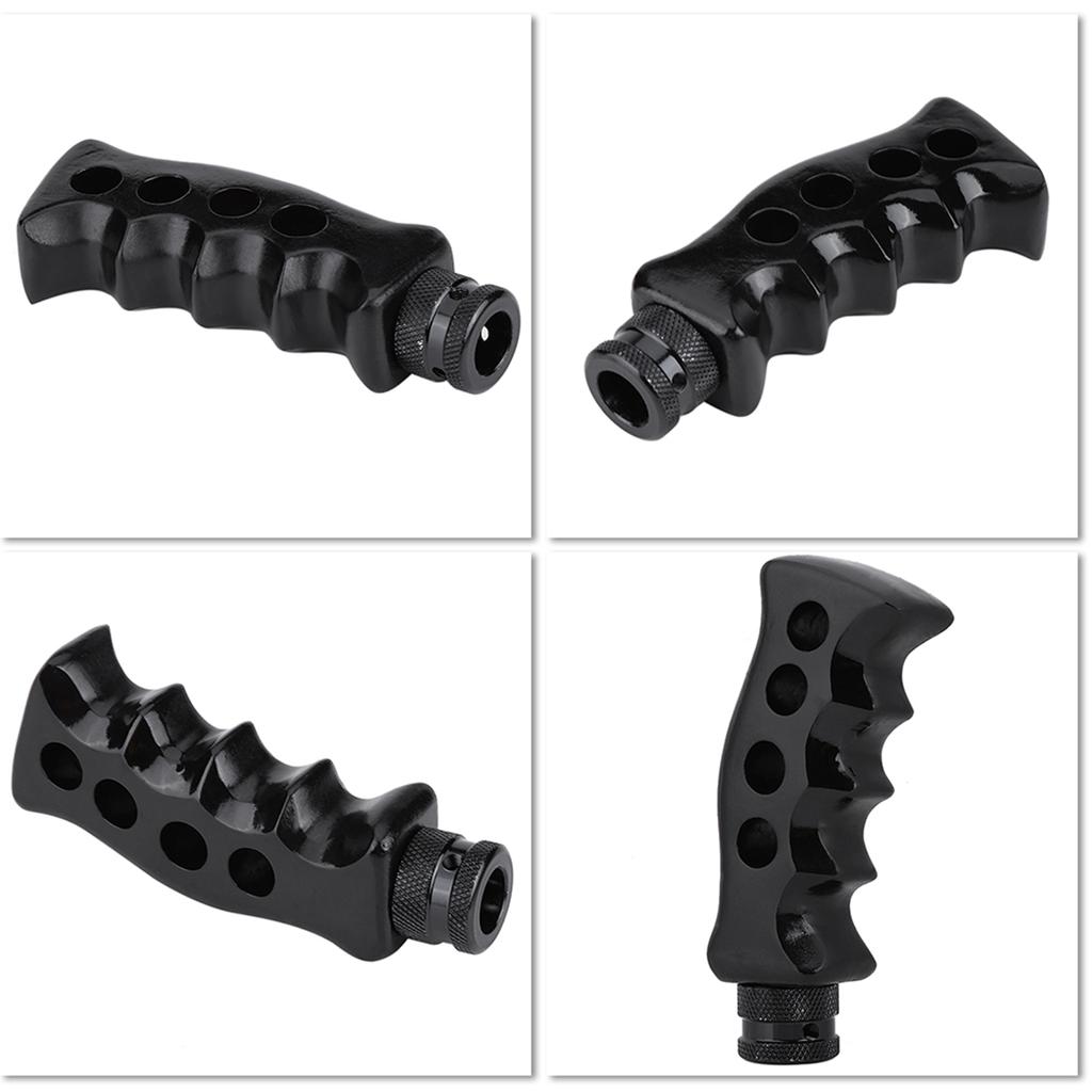 Universal Manual Transmission Car Gun Grip Knife Handle Gear Shift Lever Knob Shifter Black