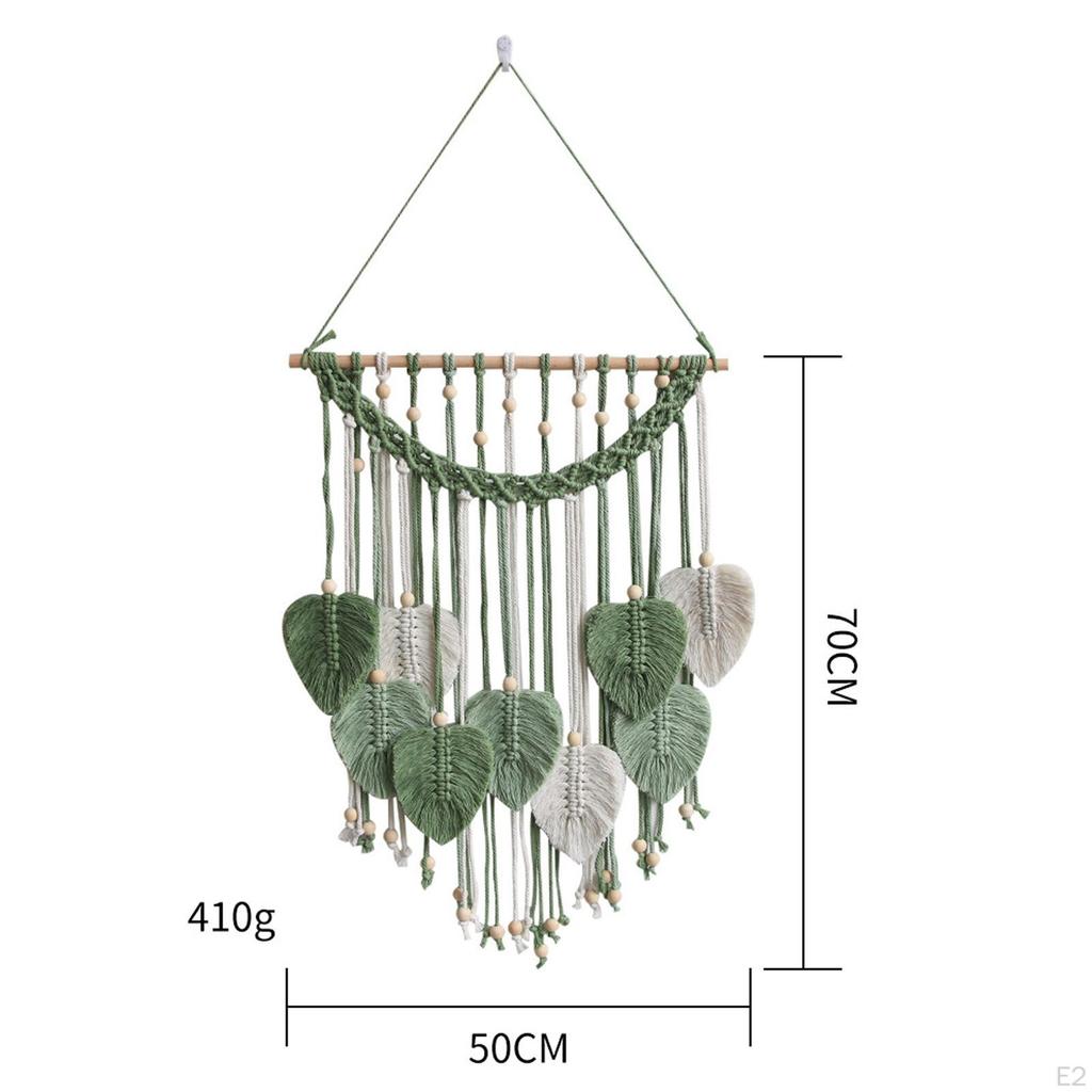 Boho Leaf Wall Tapestry - Artisanal Home Decor Piece