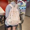 Schoolbag Cute Junior High School Student Backpack Japanese Versatile Lightweight Backpack Women's Casual Fashion Large Capacity Girls School Bag