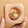 A96K-Brass Dopamine Doorbell Wooden Bell Entrance Wind Chime Japanese Housewarming Gift Entrance Pendant