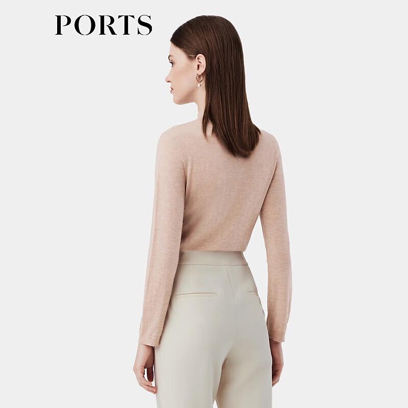 PORTS Women's 2023 Fall/Winter Solid Turtleneck Knit Sweater