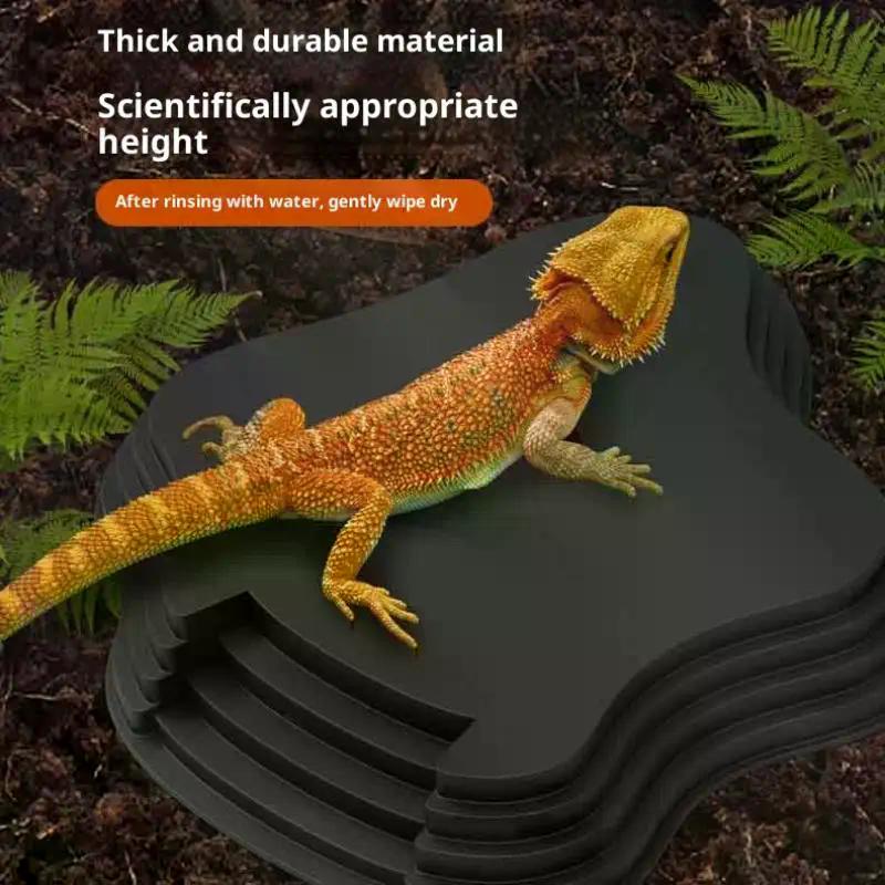 Turtle Frog Bathing Basin With Anti-Slip Ramp Can Also Be Used As Food Bowl And Water Basin For Reptiles And Amphibians