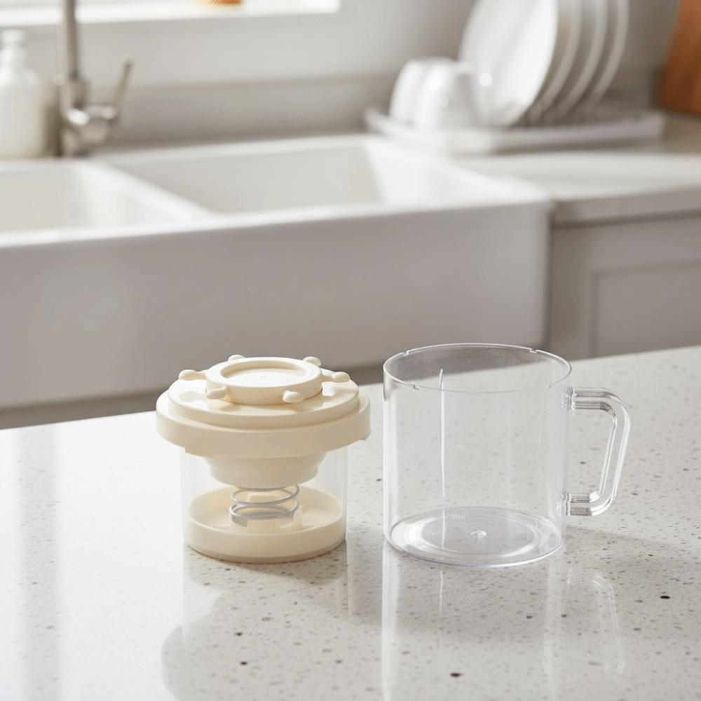 Rotating Wheel Handle Yogurt Whey Separator Spring Press Yogurt Filter DIY Yogurt Strainer Juice