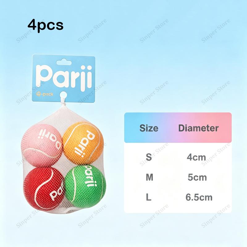 

Dog Tennis Ball Toys Dog Toys for Aggressive Chewers Durable Teething Chew Toys Toy for Large Medium Small Dog (4PCS)S S