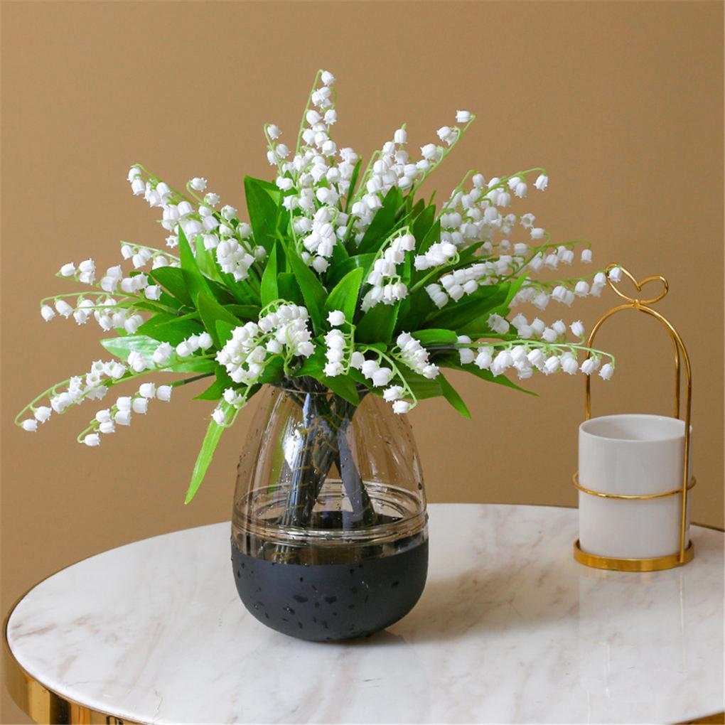 Artificial Bell Orchid Flower Decor Home Office Table Centerpiece Simulation Flower