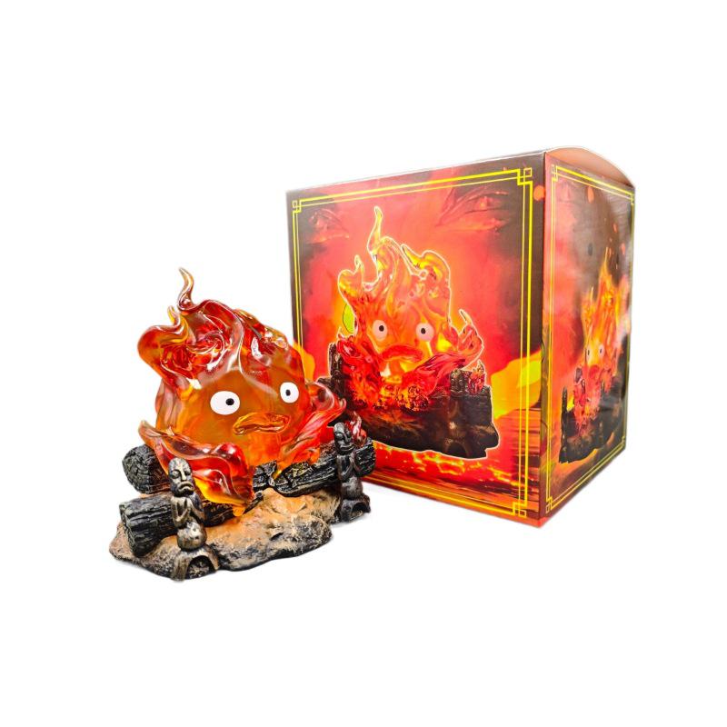 Heart's Flame: Calcifer Luminous Fire Demon Statue Ornament