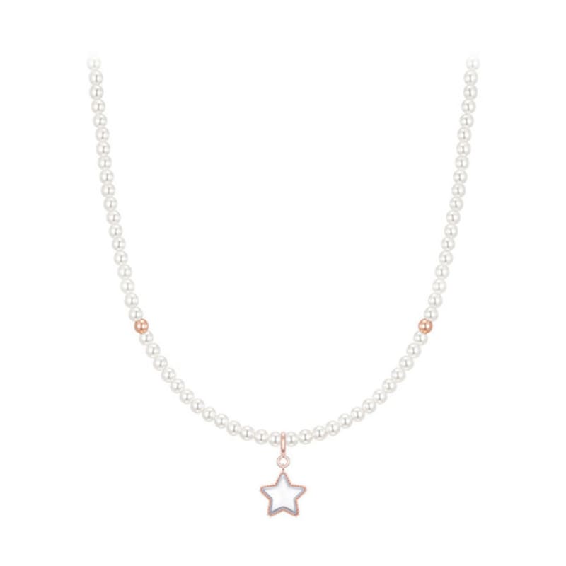 

J.ESTINA Mariel Pearl Bead Necklace + Pendant Set (SET-J0-0912) single type