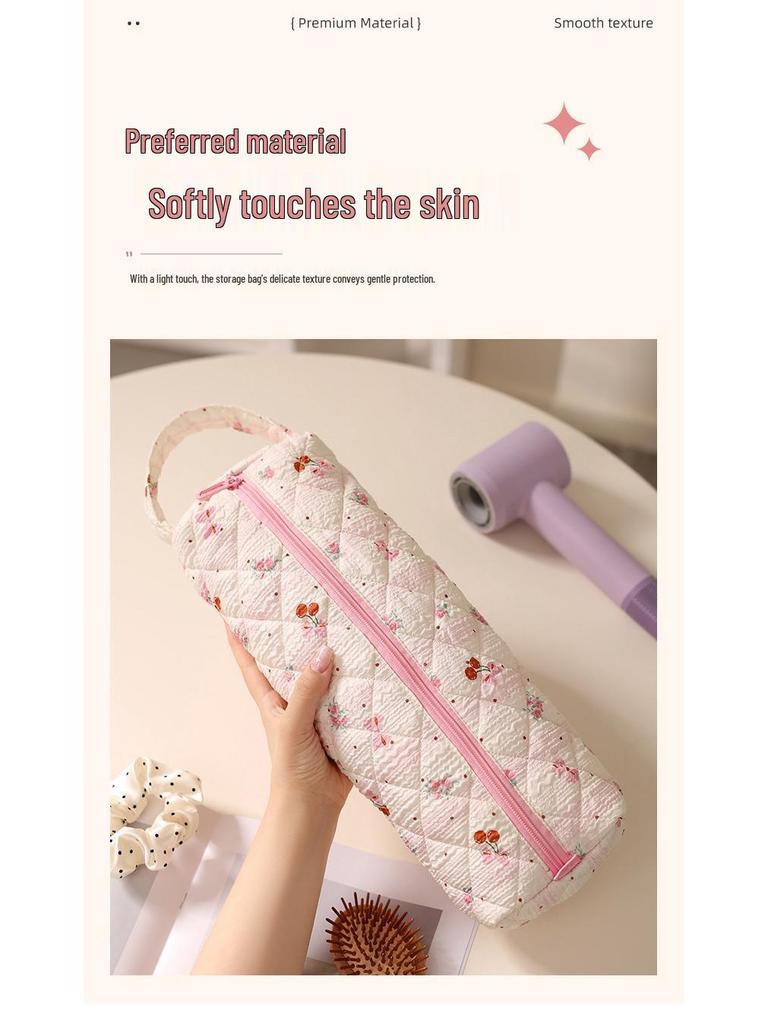 Runhui Floral Roller Blow Dryer & Curling Iron Storage Bag