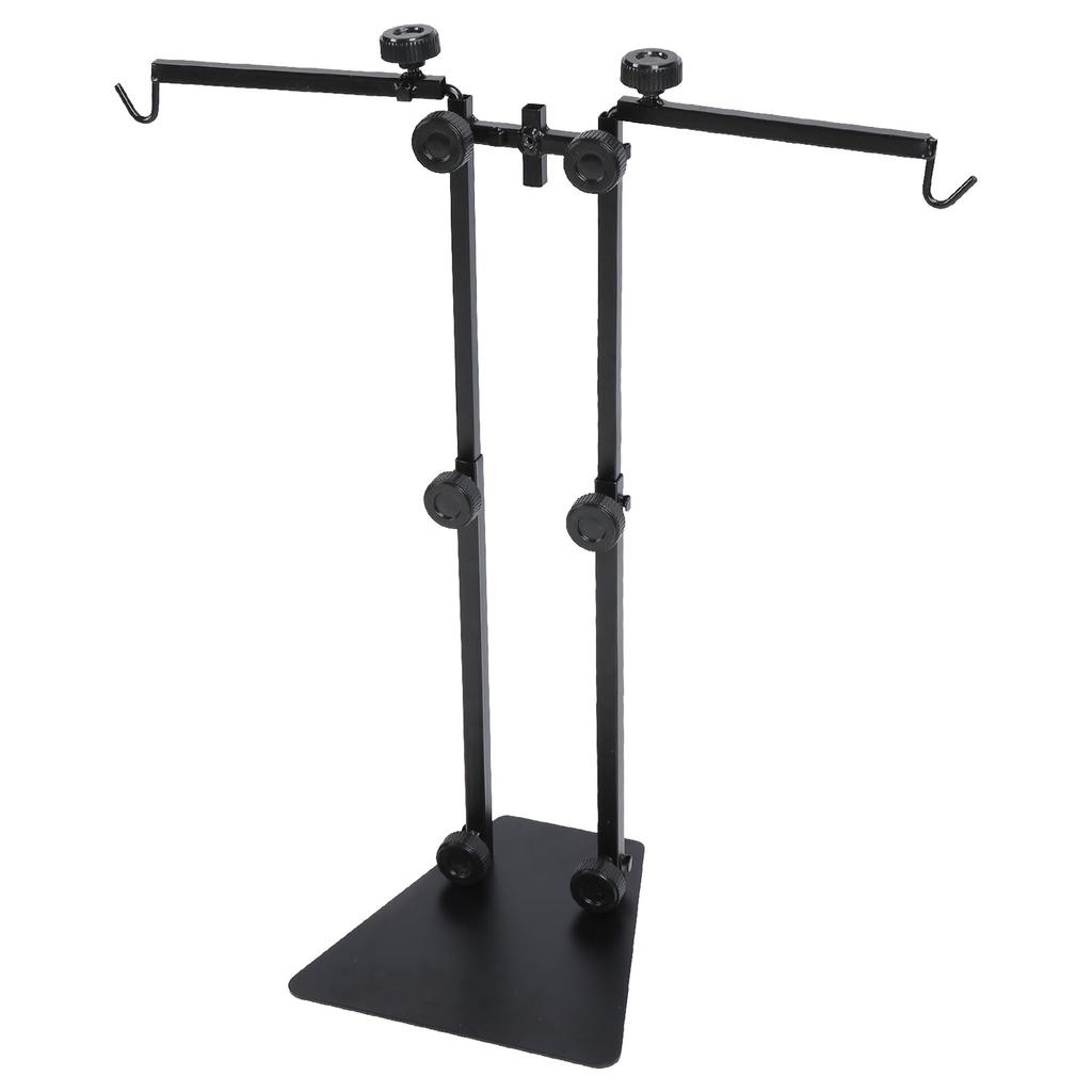 Reptile Lamp Stand Multipurpose Double Hook Adjustable Terrarium Metal Light Stand for Reptile