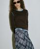 Assenti Check Wrap Long Skirt_Black