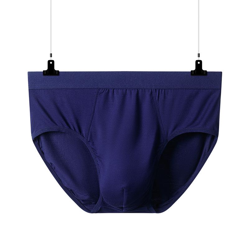 

Men s Mid-Rise Briefs - Summer Thin, Comfortable, Breathable Underwear in White and Yellow XXL королівський синій колір