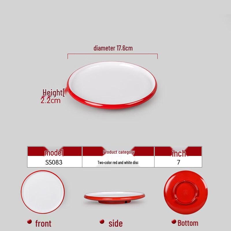 Commercial Melamine Round Serving Plate