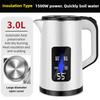 1500W High Power Household Electric Kettle Fully Automatic Water Boiler 3L Large Capacity Instant Heating Water Pot