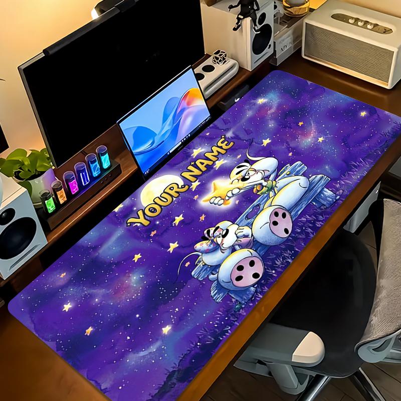 Tappetino per Mouse diddl con Nome Personalizzato Grande Cuscino per Tavolo da Gioco Antiscivolo Laptop Tablet Mousepad Grande Tappetino XXL Mini PC Playmat Con Bordo Bloccato_XIA