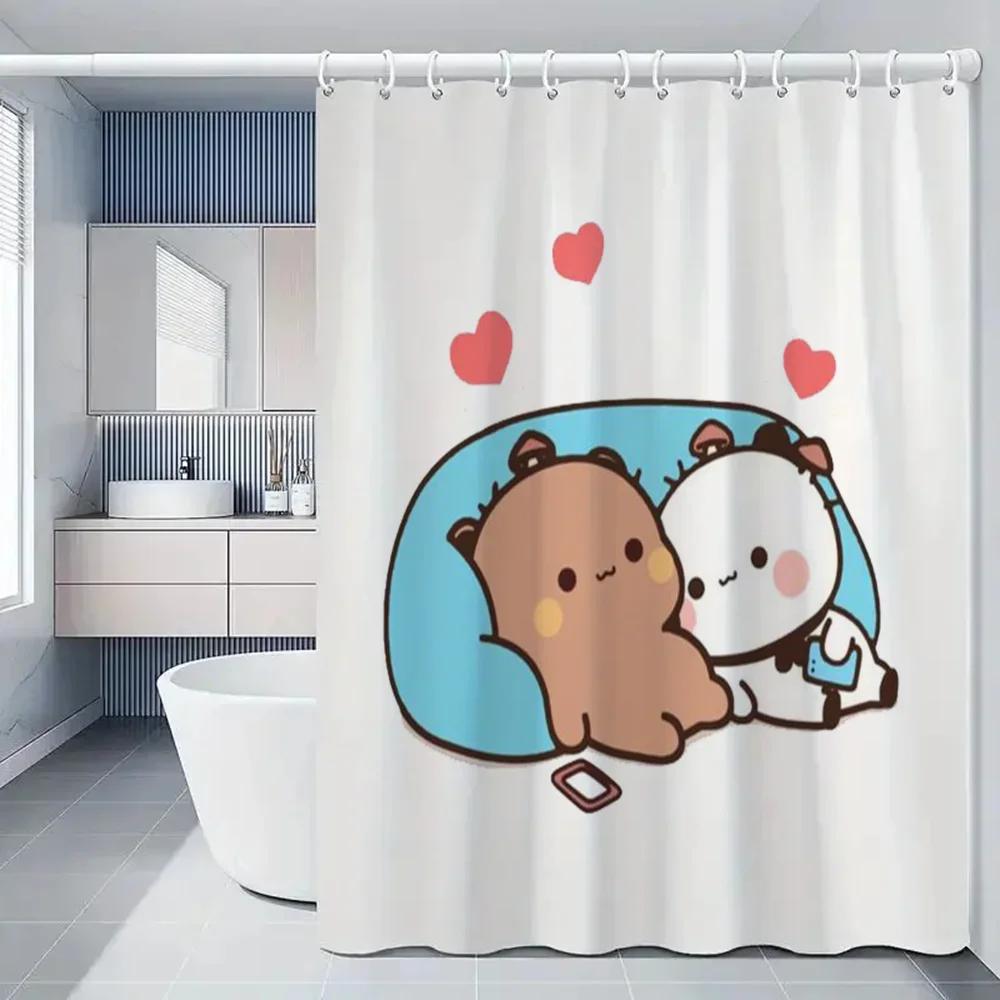 1pc BUBU DUDU Bathroom Curtains Bath Curtain Folding Partition Shower Accessories Bedrooms Luxury European Polyester Fabric
