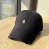 New baseball cap women's spring and summer simple wide brim big head circumference soft top cap showing face small sun hat