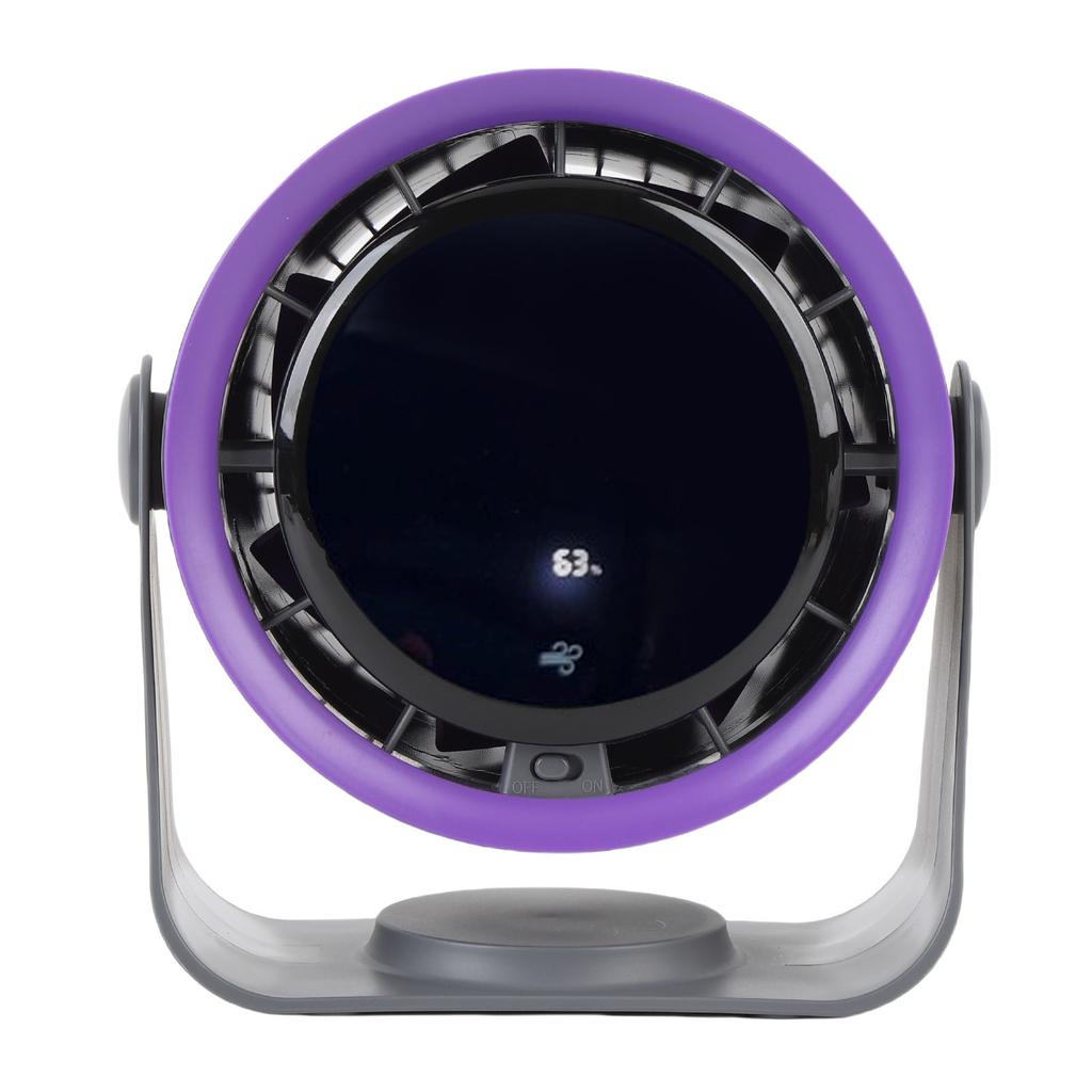 Desk Fan Quiet Digital Display 100 Speeds 3000mAh Battery Operated Rechargeable USB Desk Fan for Office Bedroom Travel