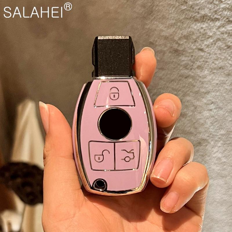 Full Cover Soft TPU Car Key Case for Mercedes for Benz A B C E S Class W245 W204 W205 W210 W212 W221 W222 CLK Auto Accessories