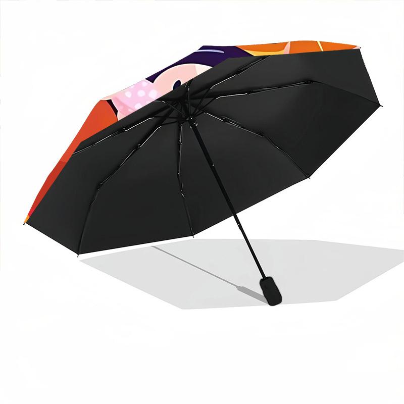 1pc Zoo Safari Automatic Open/Close Umbrella with Folding Feature Compact Travel Umbrella, Lightweight Design, for Commuting, Business031