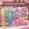 Large Transparent Bead Organizer Box with Compartments