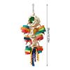 Bird Foraging Toys Chewing Colorful Wooden Natural Games Bird Enrichment Toys For Playground Outdoor Patio Inside Hammock Window