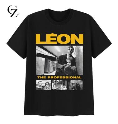 Camisetas Gráficas de los 90 de León El Profesional Unisex Cosplay Moda Tendencia Camiseta de Manga Corta Superior Camiseta de Algodón Vintage Oversize