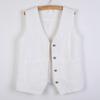 Women's Short   Denim Vest  Spring   Slim Sleeveless Jacket Vest Single-breasted Solid Color Top