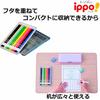 Tombow Colored Pencils 24 Colors for Elementary School Students ippo! (Sliding Can) Plain Blue CL-RPM0424C