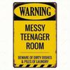 Metal Wall Art Vintage Warning Sign for Garage