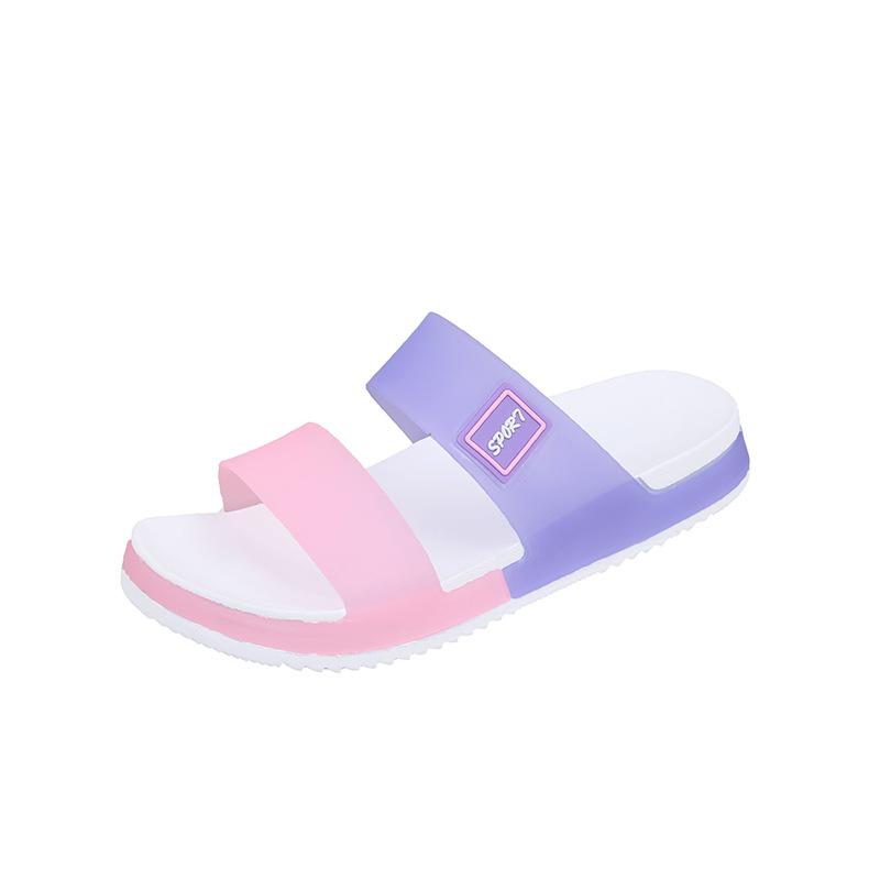 Jelly Women S Slippers Multi Color Optional Fashion Sandals Summer Thick-Soled Soft Soled Non-Slip Beach Sandals Women 36 розовый