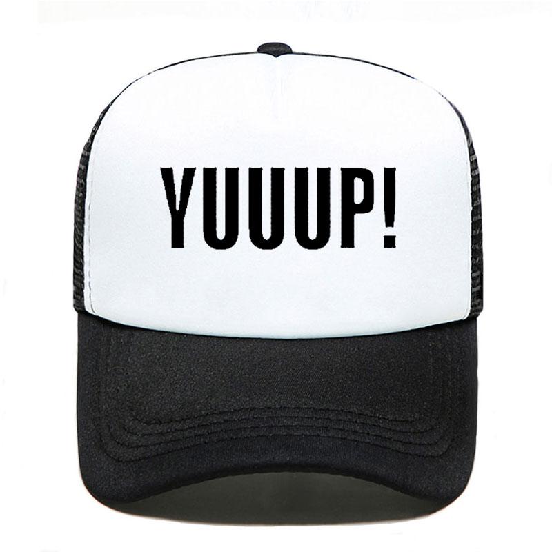 

Новий літній стиль Funny Adult YUUUP! Бейсболка з друкованими літерами Високоякісна унісексна шапка для водія вантажівки, регульовані шапки Adult Size 55to58cm