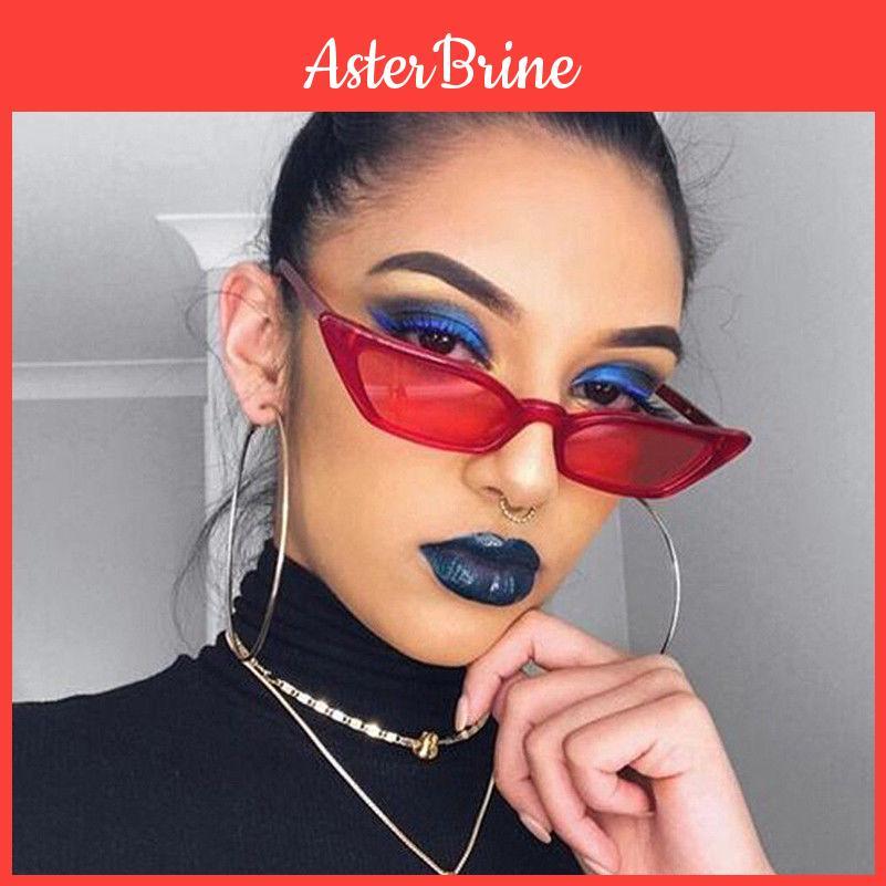 Trendy Women Cat Eye Design Sunglasses With Retro Small Eyeglass And Uv Protection