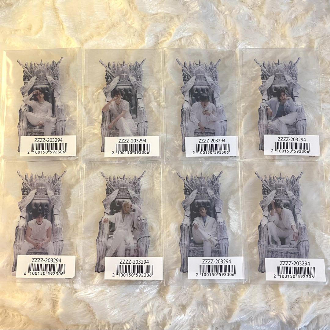 

[USED] Complete set of 8 Stray Kids GIANT Sony Music Clear Photo Cards