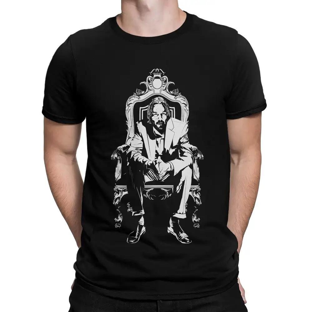 Футболка Keanu Reeves On The Throne Мужские и Женские Размеры Drsh 189 S разноцветный