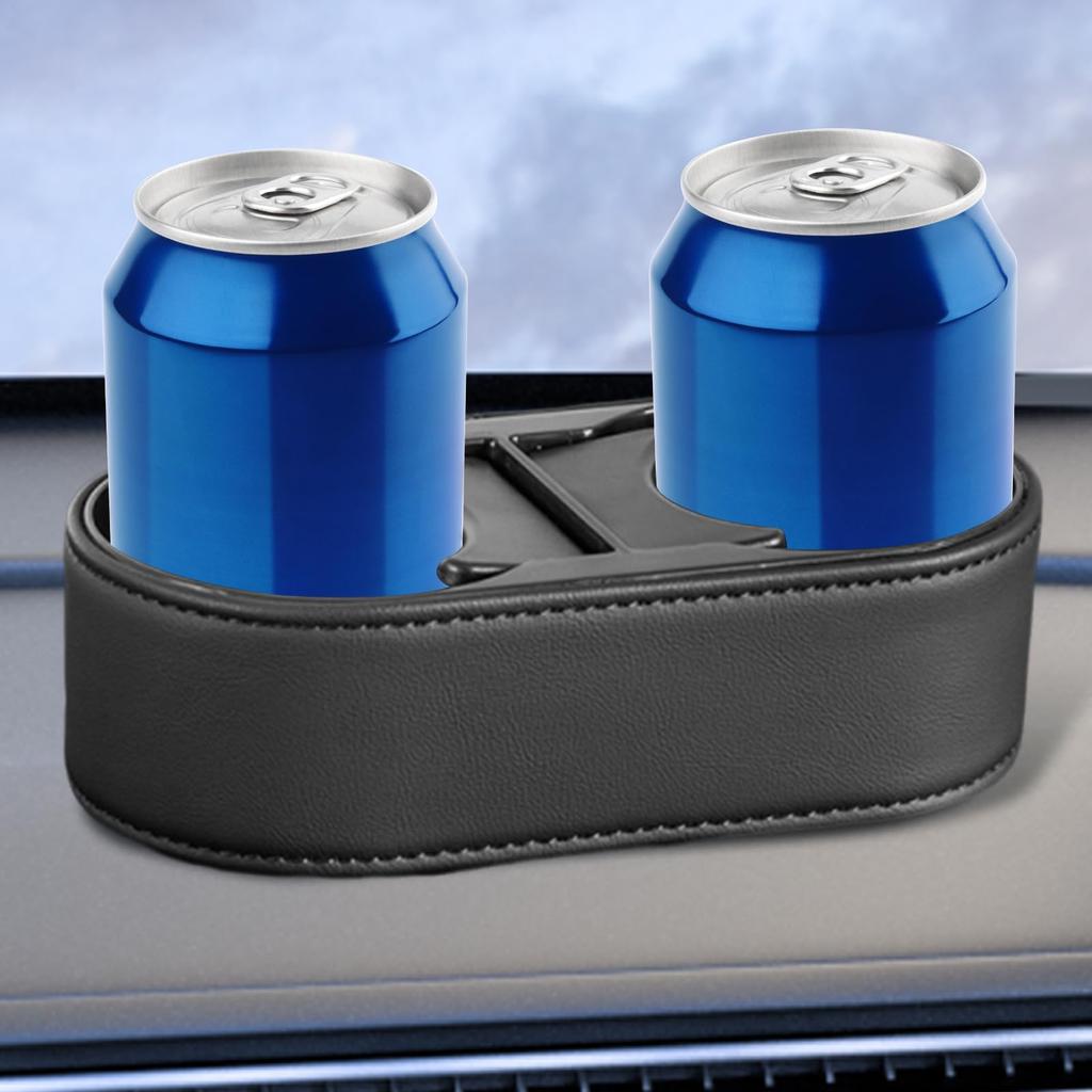 Dual Drink Holder for Car, Stick-on Cup Holder for Dashboard, Fixed Car Drink