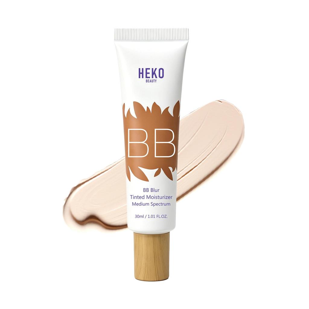 HEKO BEAUTY Waterproof BB Cream Concealer with Brush - Long-Lasting, No Smudge/Transfer Foundation.