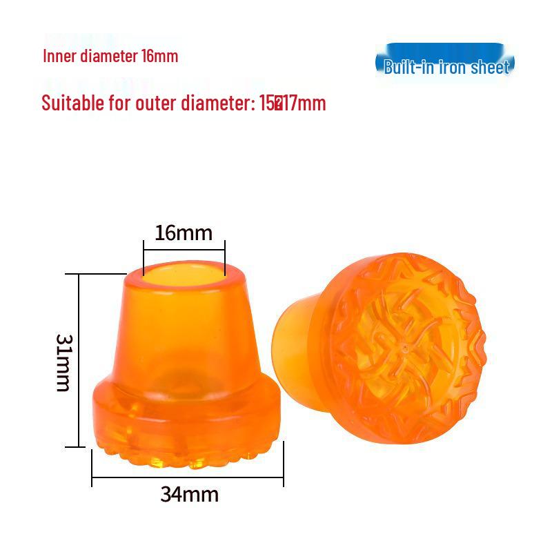 Non-slip Wear-resistant Quad Cane Rubber Feet Covers
