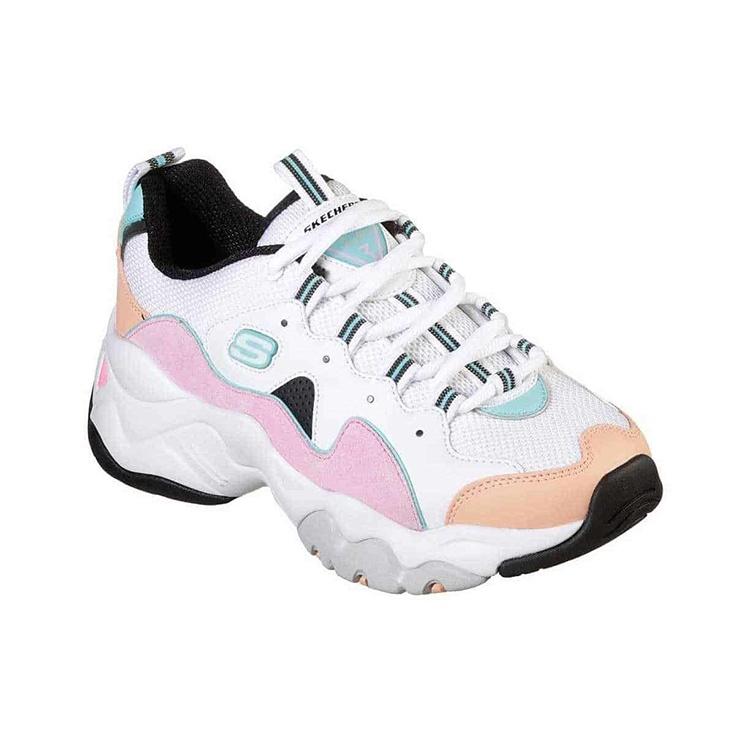 (WMNS) Skechers D'Lites 3.0 'White Pink' Women's 12955-WPKB
