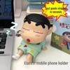 Shin-chan Anime Phone Holder: Cute Selfie and Streaming Stand for Students